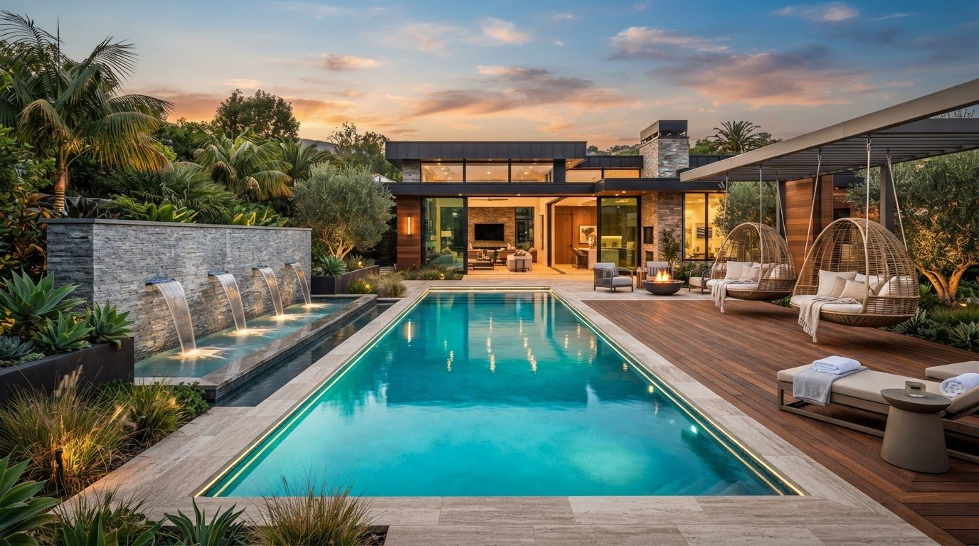 Futuristic Backyard Concept 02 Back Yard futuristic concept visualisation modern home and. Images and Photos created by www.house-and-garden-designs.com