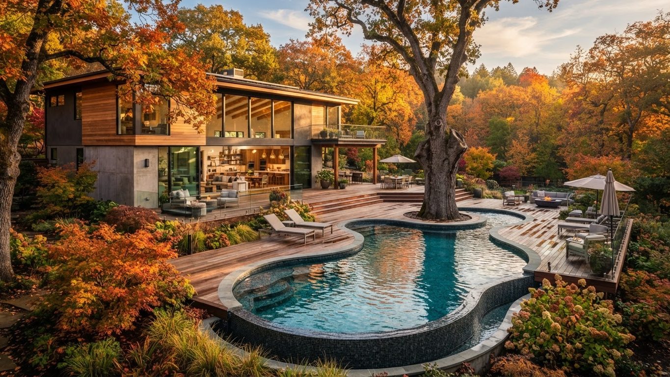 Modern Swimming Pool Concept 33 Swimming Pools futuristic concept visualisation modern home. Images and Photos created by www.house-and-garden-designs.com