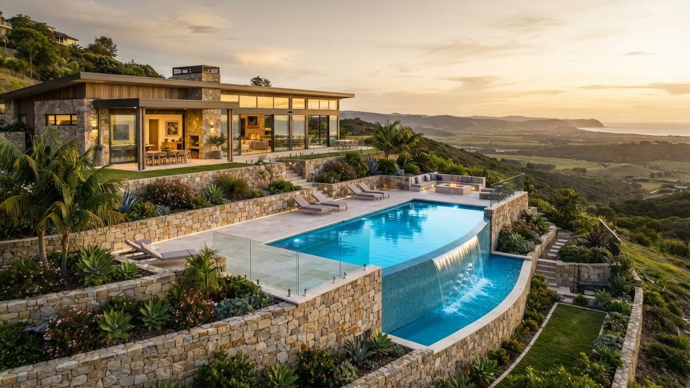 Modern Swimming Pool Concept 20 Swimming Pools futuristic concept visualisation modern home. Images and Photos created by www.house-and-garden-designs.com