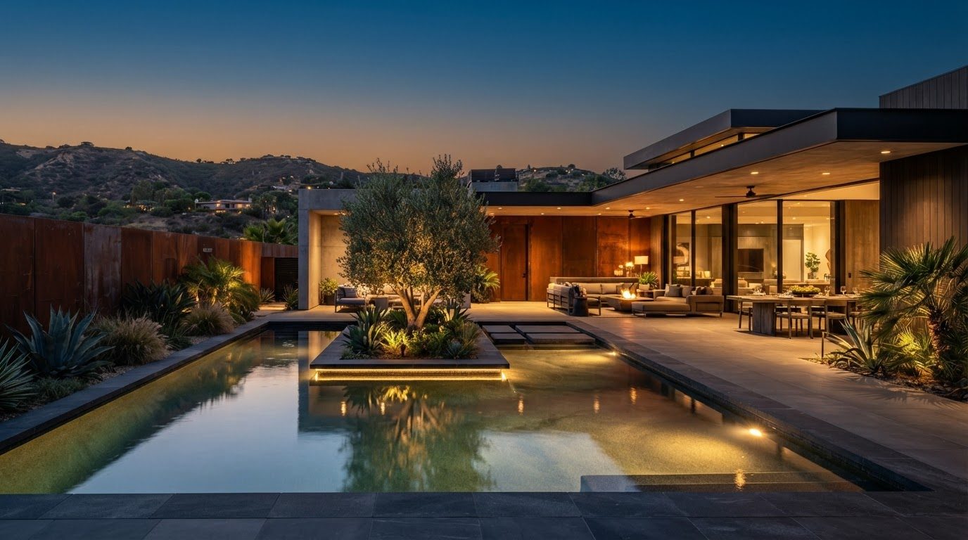 Futuristic Backyard Concept 15 Back Yard futuristic concept visualisation modern home and. Images and Photos created by www.house-and-garden-designs.com