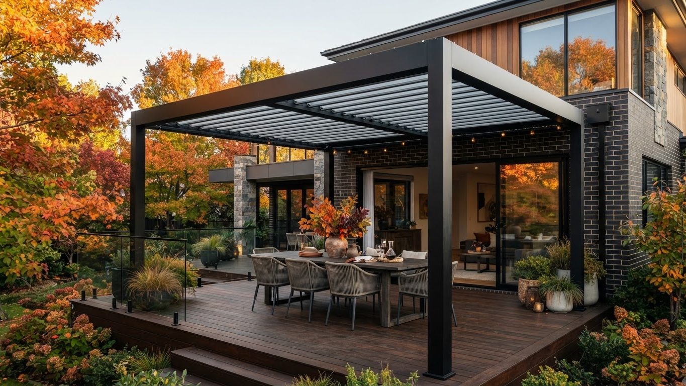 Pergola & Patio Concept 22 Pergolas & Patios futuristic concept visualisation modern. Images and Photos created by www.house-and-garden-designs.com