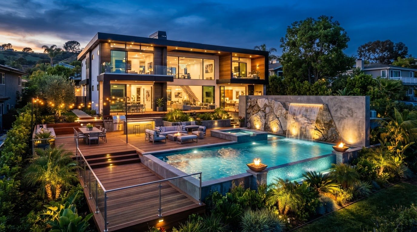 Futuristic Backyard Concept 08 Back Yard futuristic concept visualisation modern home and. Images and Photos created by www.house-and-garden-designs.com