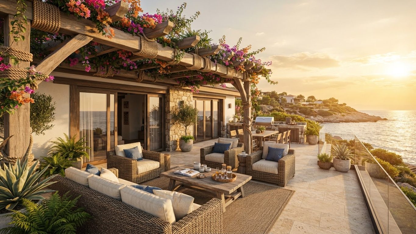 Pergola & Patio Concept 36 Pergolas & Patios futuristic concept visualisation modern. Images and Photos created by www.house-and-garden-designs.com