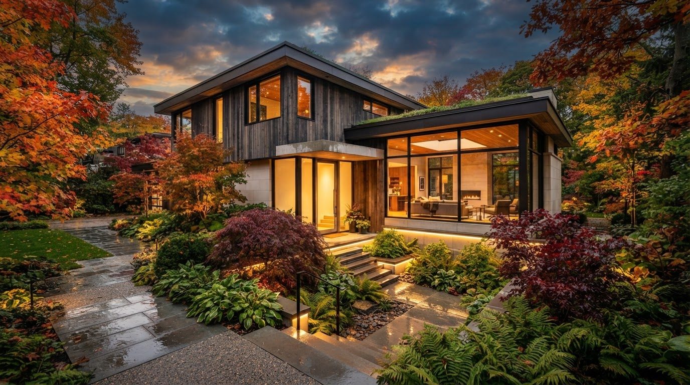 Futuristic Front Yard Concept 37 Front Yard futuristic concept visualisation modern home. Images and Photos created by www.house-and-garden-designs.com