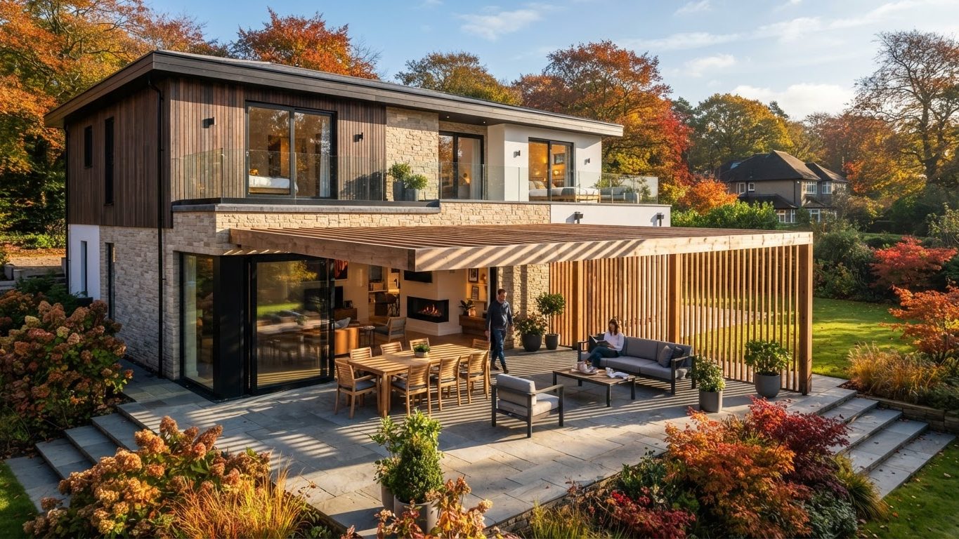 Pergola & Patio Concept 32 Pergolas & Patios futuristic concept visualisation modern. Images and Photos created by www.house-and-garden-designs.com