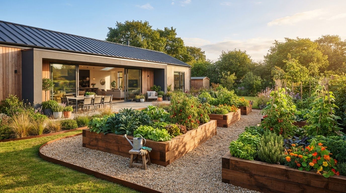Garden Design Concept 01 Garden Design futuristic concept visualisation modern home and. Images and Photos created by www.house-and-garden-designs.com