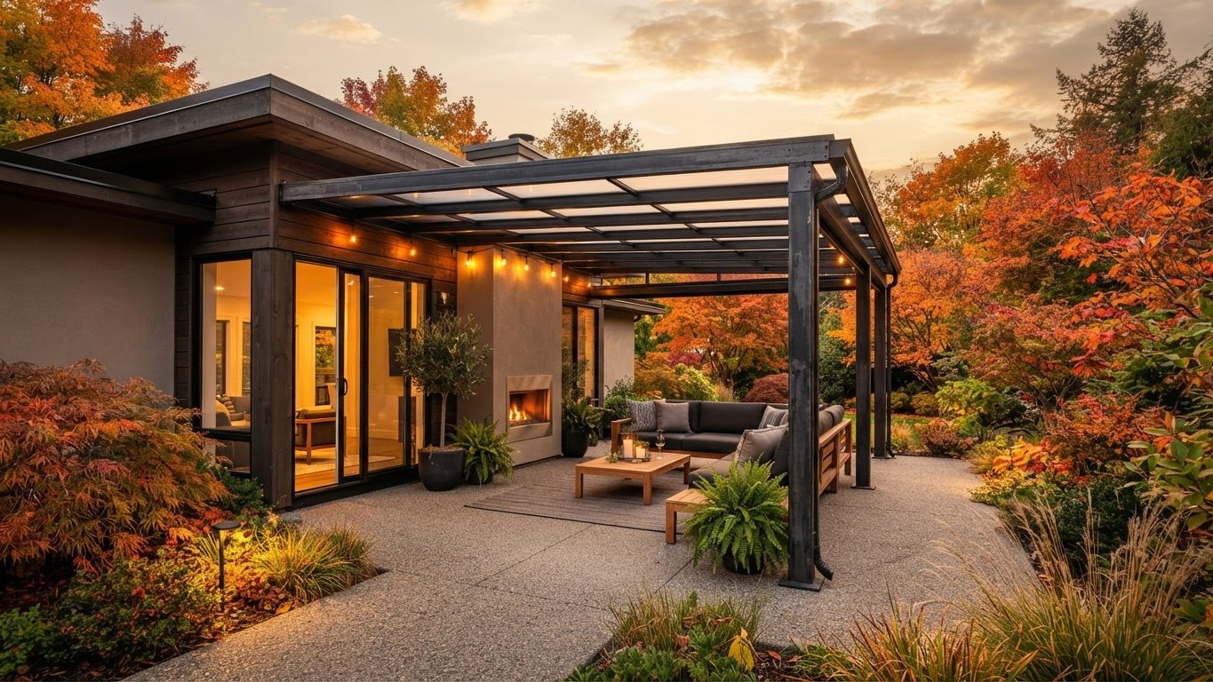 Pergola & Patio Concept 26 Pergolas & Patios futuristic concept visualisation modern. Images and Photos created by www.house-and-garden-designs.com