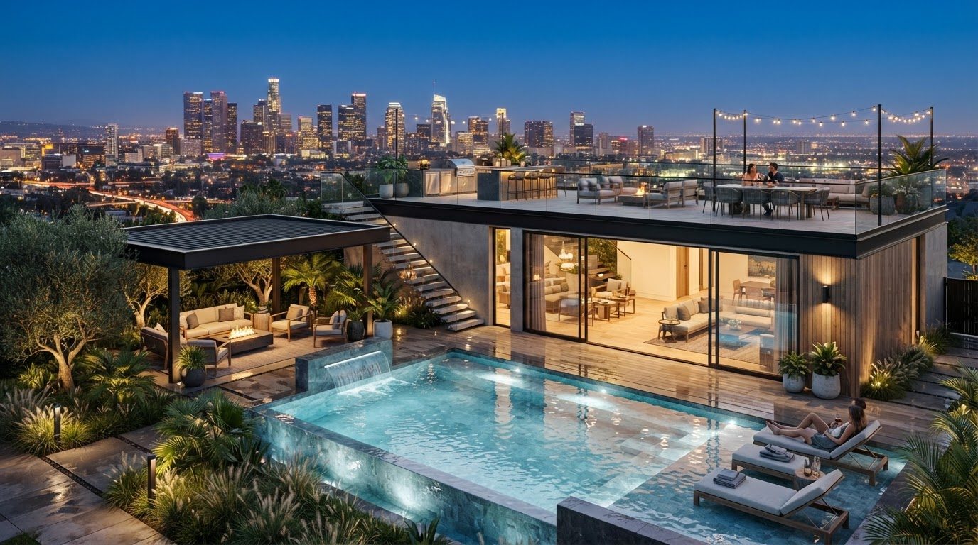 Futuristic Backyard Concept 14 Back Yard futuristic concept visualisation modern home and. Images and Photos created by www.house-and-garden-designs.com