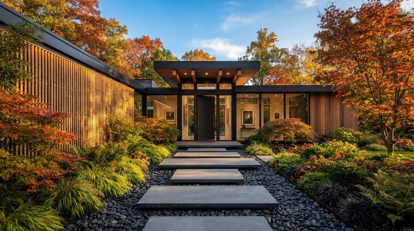 Futuristic Front Yard Concept 35 Front Yard futuristic concept visualisation modern home. Images and Photos created by www.house-and-garden-designs.com