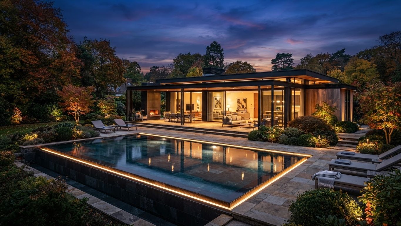 Modern Swimming Pool Concept 21 Swimming Pools futuristic concept visualisation modern home. Images and Photos created by www.house-and-garden-designs.com