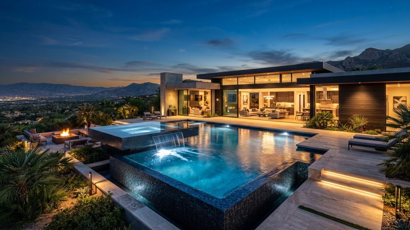 Modern Swimming Pool Concept 11 Swimming Pools futuristic concept visualisation modern home. Images and Photos created by www.house-and-garden-designs.com