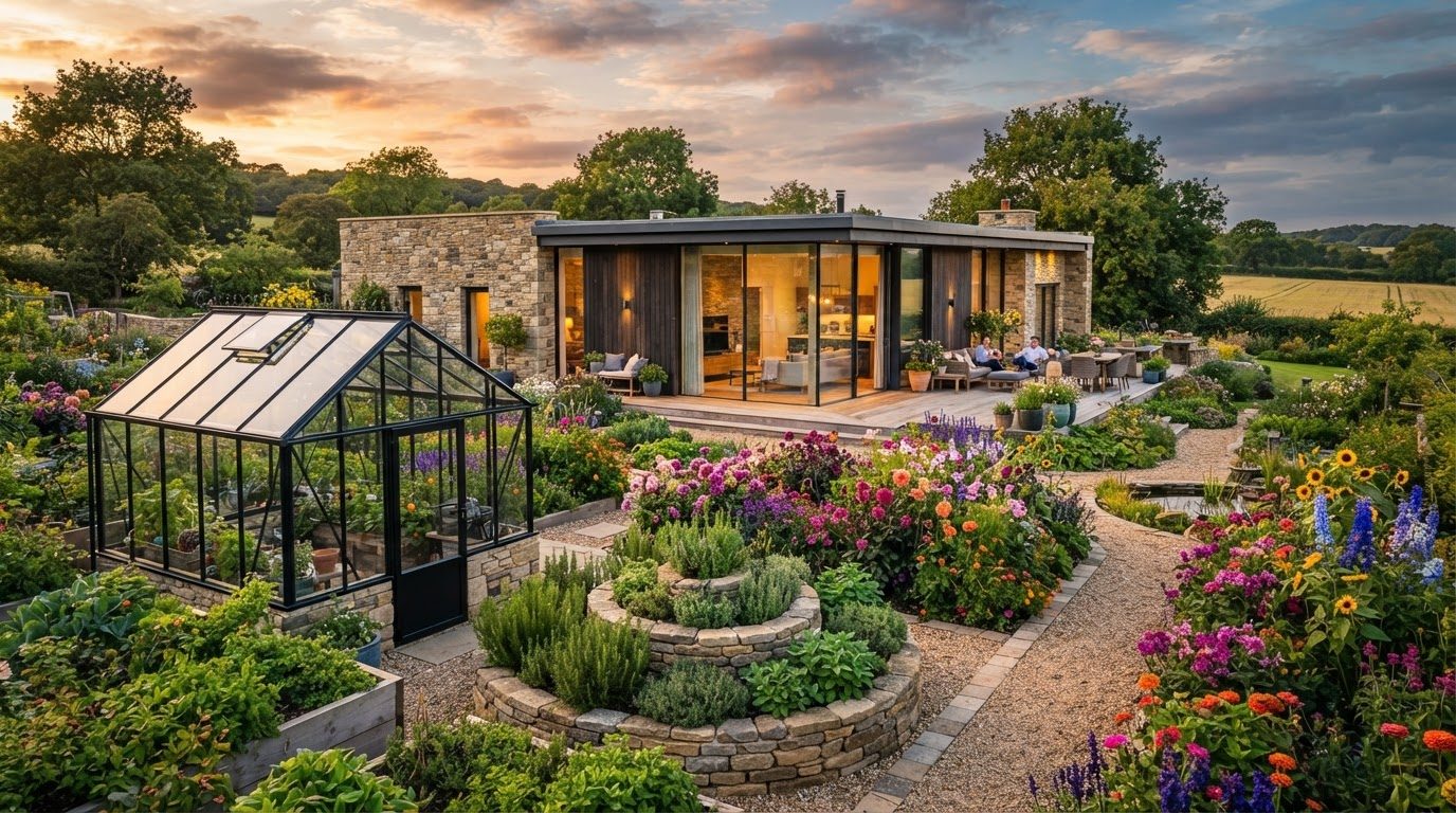 Garden Design Concept 07 Garden Design futuristic concept visualisation modern home and. Images and Photos created by www.house-and-garden-designs.com