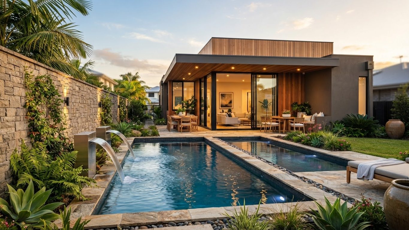 Modern Swimming Pool Concept 17 Swimming Pools futuristic concept visualisation modern home. Images and Photos created by www.house-and-garden-designs.com