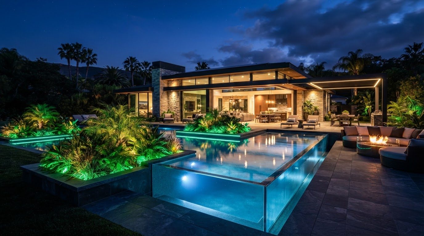 Futuristic Backyard Concept 10 Back Yard futuristic concept visualisation modern home and. Images and Photos created by www.house-and-garden-designs.com