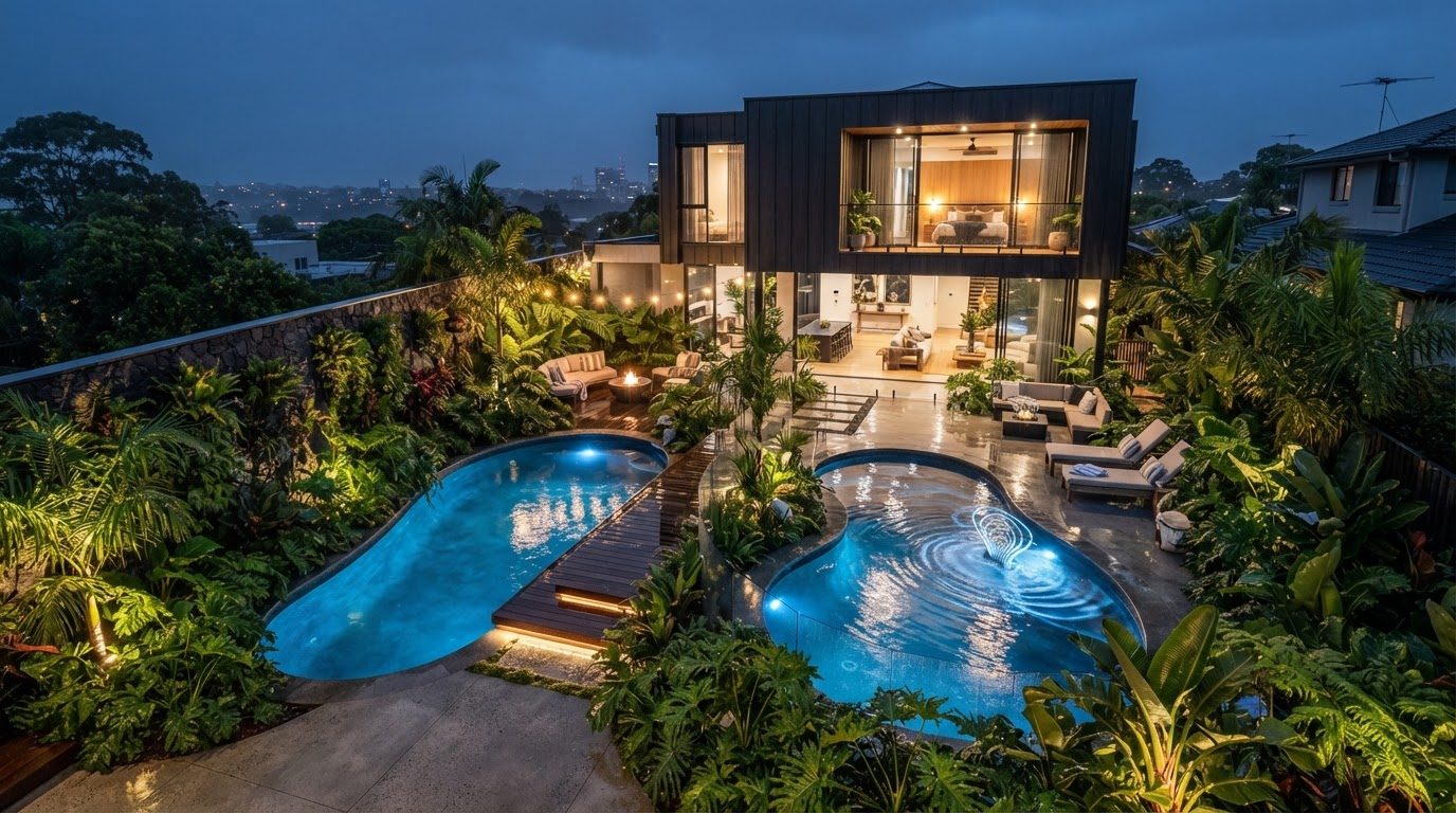 Futuristic Backyard Concept 23 Back Yard futuristic concept visualisation modern home and. Images and Photos created by www.house-and-garden-designs.com