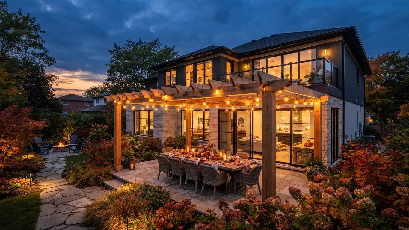 Pergola & Patio Concept 28 Pergolas & Patios futuristic concept visualisation modern. Images and Photos created by www.house-and-garden-designs.com