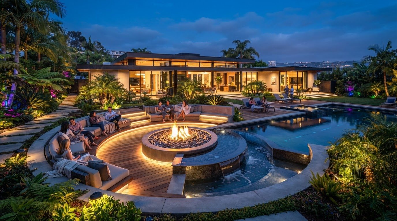 Futuristic Backyard Concept 12 Back Yard futuristic concept visualisation modern home and. Images and Photos created by www.house-and-garden-designs.com