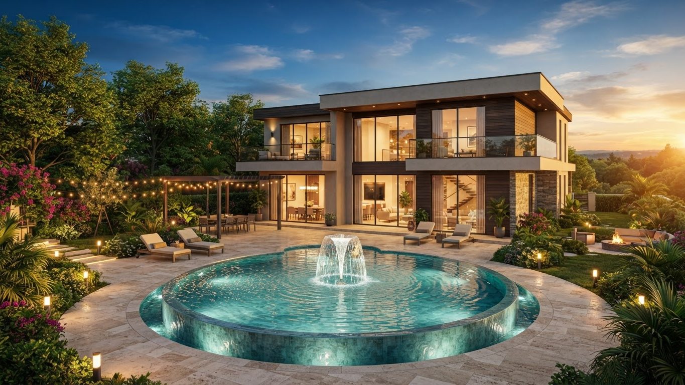 Modern Swimming Pool Concept 28 Swimming Pools futuristic concept visualisation modern home. Images and Photos created by www.house-and-garden-designs.com