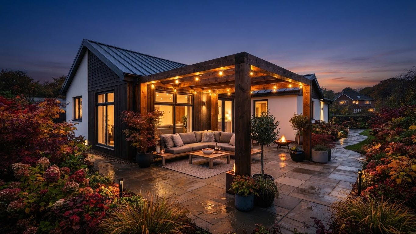 Pergola & Patio Concept 21 Pergolas & Patios futuristic concept visualisation modern. Images and Photos created by www.house-and-garden-designs.com