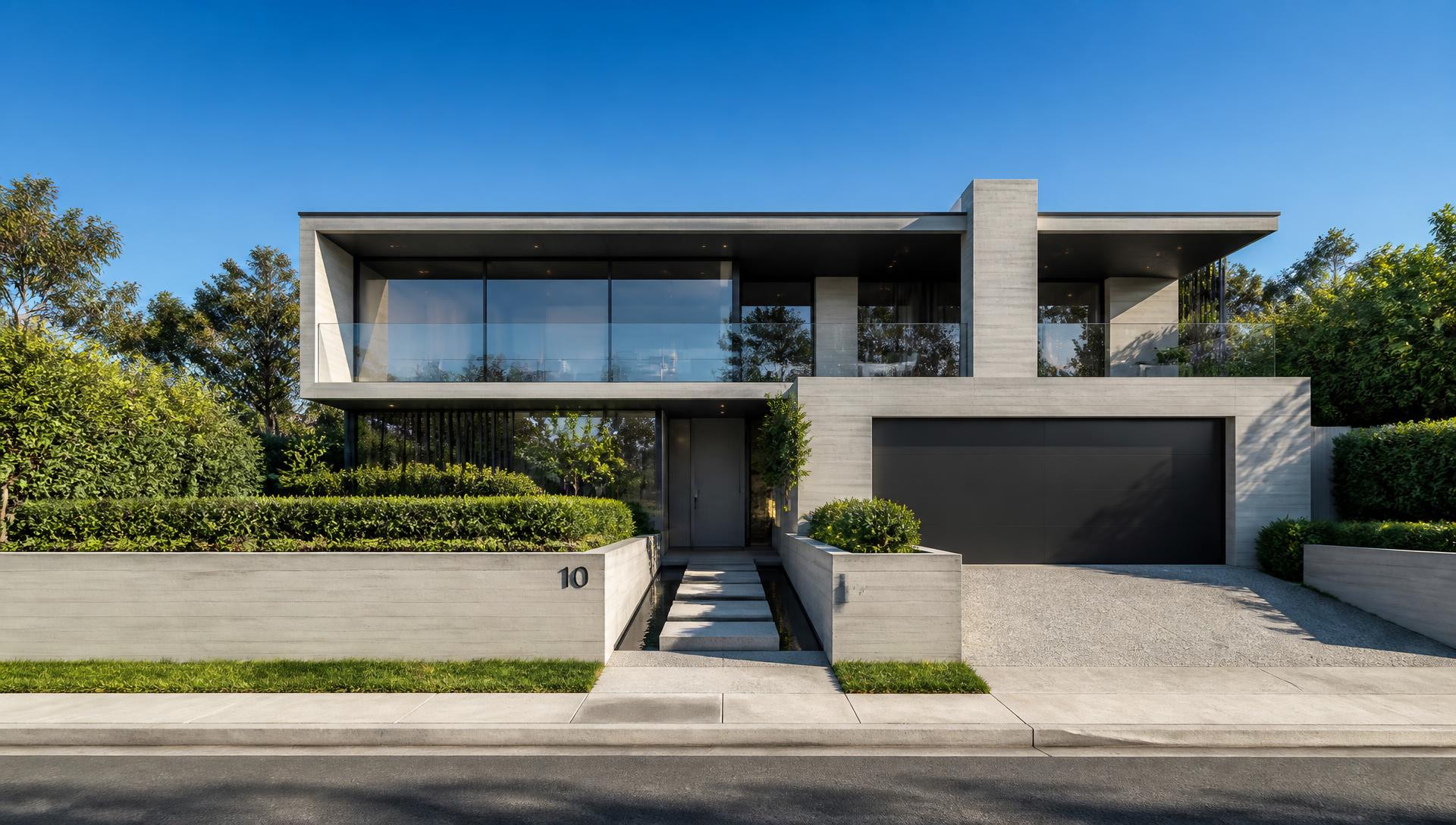 Property No:2 — Atrium Street House front yard design — Forward Looking
