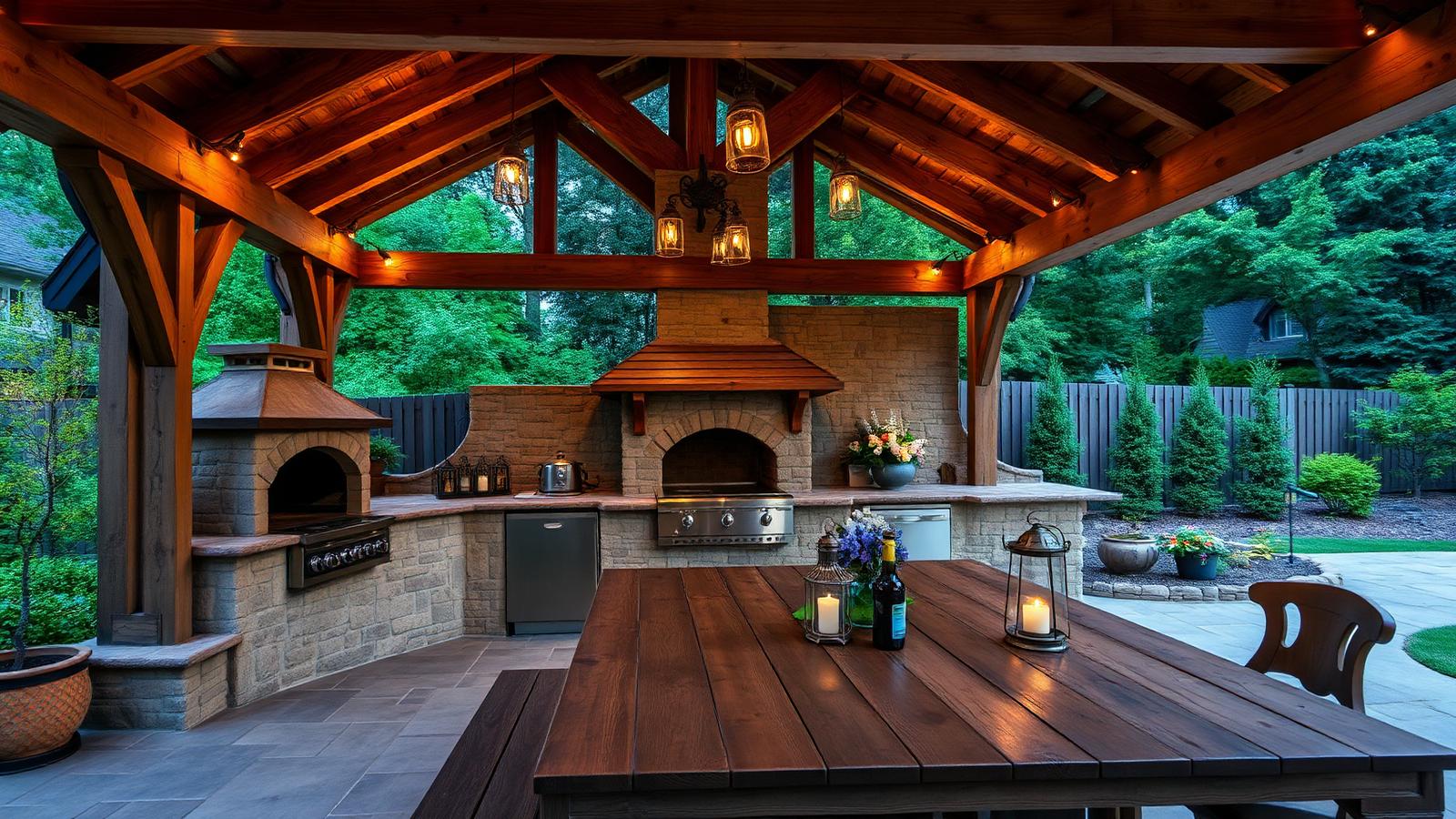 Rustic Wooden Home Ideas and Designs in the Modern World of Home Design feature article Heavy timber pergolas, reclaimed hardwood. Images and Photos created by www.house-and-garden-designs.com